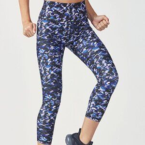 Fabletics, Define PowerHold High-Waisted Legging 78 Bright Blue Painted Camo Pri
